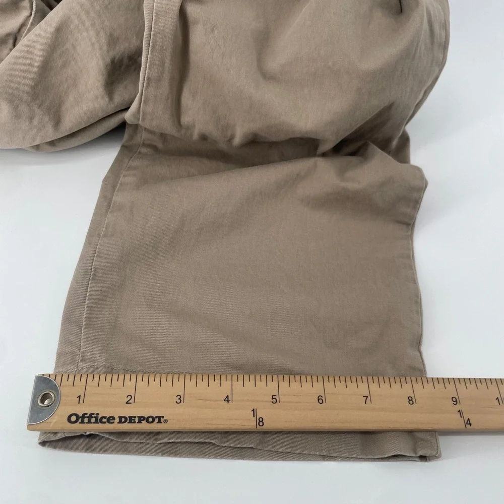Polo Ralph Lauren Chino Pants Mens 42x32 Khaki Tan Stretch Straight Fit Classic